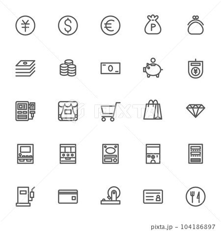 ミニミニビジネスアイコンセット03 104186897