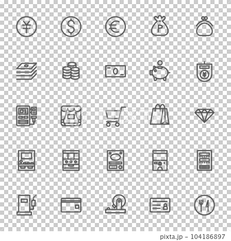 ミニミニビジネスアイコンセット03 104186897