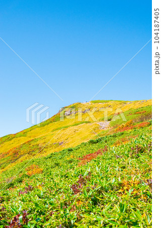 秋の栗駒山登山（山頂） 104187405