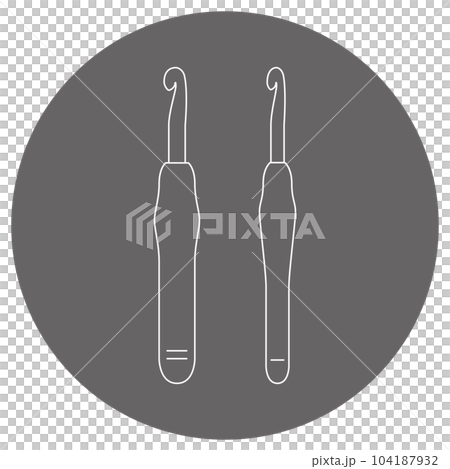 Monochrome illustration mark _ crochet Monochrome illustration mark _ crochet 104187932