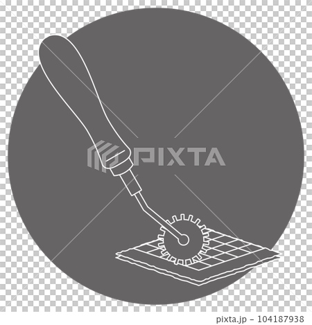 Monochrome illustration mark _ roulette Monochrome illustration mark _ roulette 104187938
