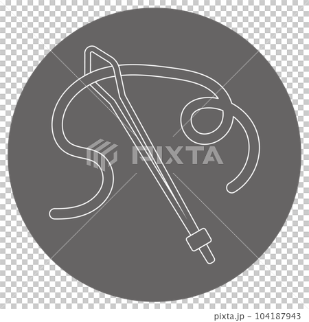 Monochrome illustration mark _ string Monochrome illustration mark _ string 104187943