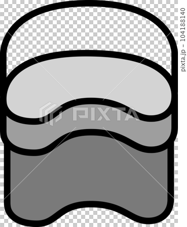 Mini color camp icon iron kettle 104188140