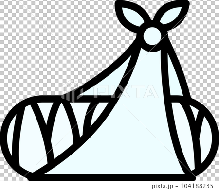 Mini color medical icon Broken arm Mini color medical icon Broken arm 104188235