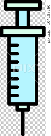 迷你彩色醫療圖標註射器 104188260