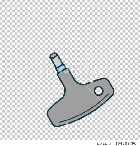Simple illustration_T type handle socket Simple illustration_T type handle socket 104188790