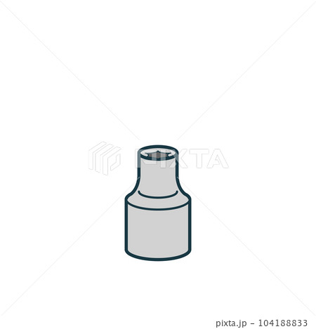 シンプルなイラスト_ソケット 104188833