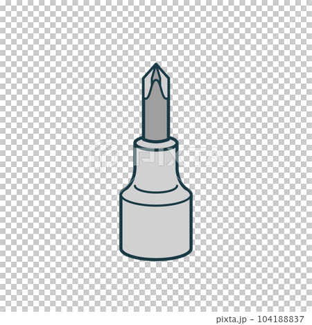 Simple illustration_Phillips screwdriver socket Simple illustration_Phillips screwdriver socket 104188837