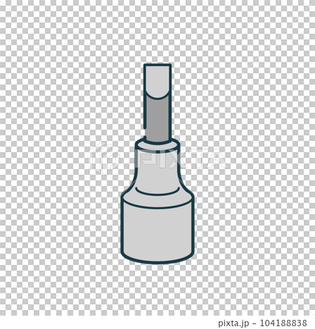 Simple illustration_flat screwdriver socket Simple illustration_flat screwdriver socket 104188838