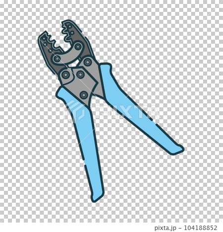 Simple illustration_crimping pliers 104188852