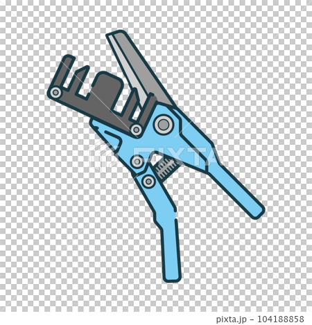 シンプルなイラスト_ダクトカッターナイフ 104188858