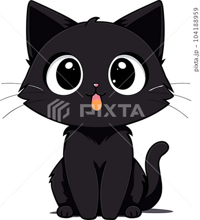 illustration, cartoon, cute, anime, vector, art, character, cat, drawing, happy, design, funny, japanese, girl, manga, pet, isolated, beautiful, kitten, animal, style, female, graphic, kawaii 104188959