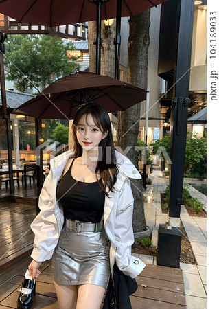 街で女性を写したスナップ写真 街で女性を写したスナップ写真 104189033