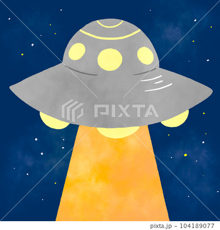 夜空に現れるUFO 夜空に現れるUFO 104189077