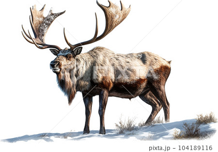 ギガンテウスオオツノジカのイメージ写真1のイラスト素材 [104189116] PIXTA