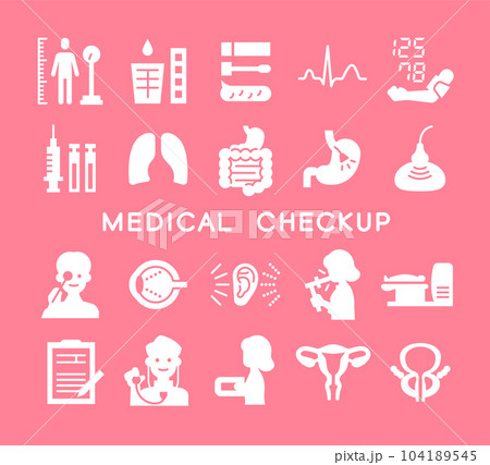 人間ドックシルエットセット 104189545