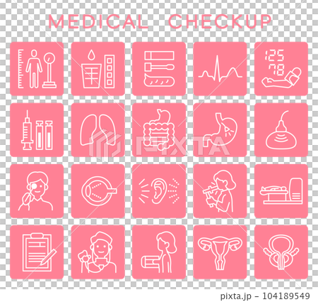 medical checkup set 104189549