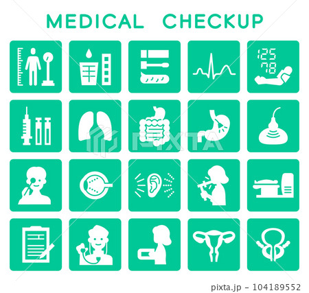 人間ドックシルエットセット 104189552