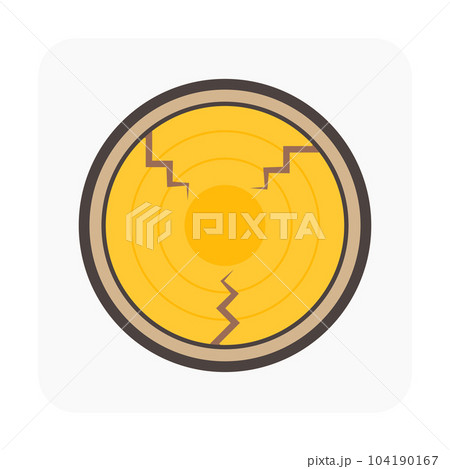 Log wood or timber vector icon design. 104190167
