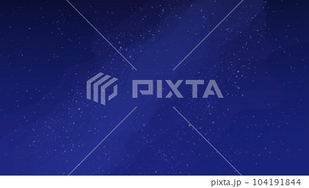 天の川と星がきらめく夜空・宇宙・七夕の背景イラスト 天の川と星がきらめく夜空・宇宙・七夕の背景イラスト 104191844