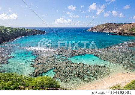 ハワイの絶景【ハナウマ湾】 ハワイの絶景【ハナウマ湾】 104192083