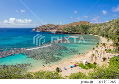 ハワイの絶景【ハナウマ湾】 104192085