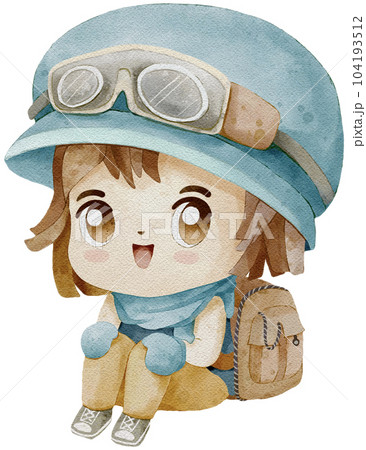 cute girl hiking 104193512