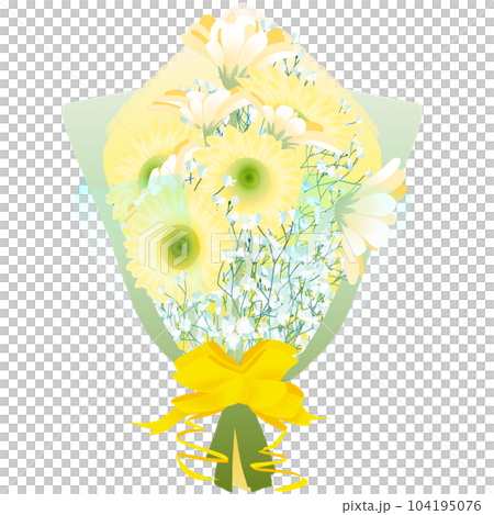 黃色非洲菊花束 104195076