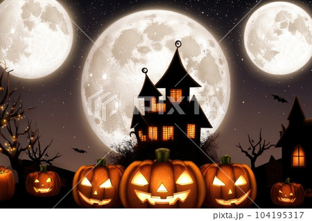 《AI画像》ハロウィンイメージ 104195317