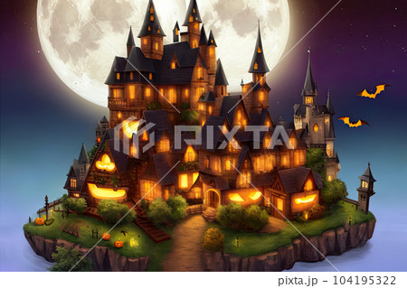 《AI画像》ハロウィンイメージ 104195322