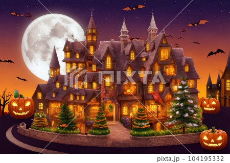 《AI画像》ハロウィンイメージ 《AI画像》ハロウィンイメージ 104195332