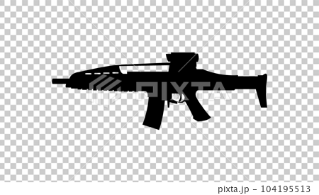 XM8 assault rifle gun vector icon - Stock Illustration [104195513] - PIXTA