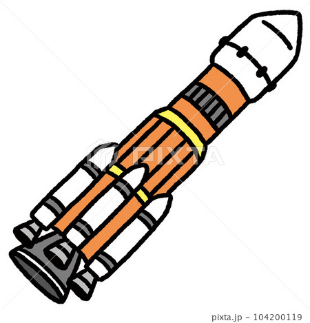衛星や探査で発射される宇宙ロケット 104200119