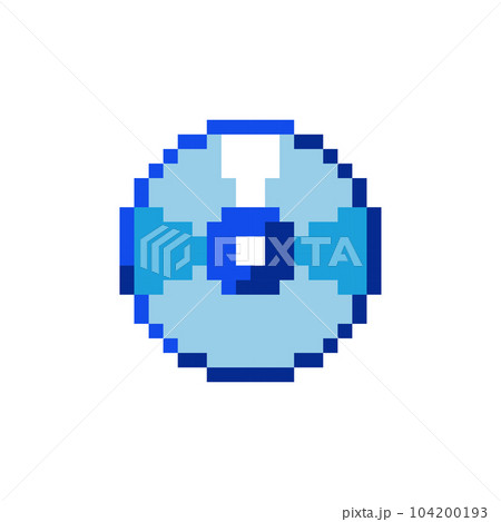Retro 8 Bit Pixel Art Game or Music Disc Icon. Y2K Nostalgic Sticker for Graphic Design, Print, and Decorative Patterns. Classic Games Inspired Symbol. Retro 8 Bit Pixel Art Game or Music Disc Icon. Y2K Nostalgic Sticker for Graphic Design, Print, and Decorative Patterns. Classic Games Inspired Symbol. 104200193