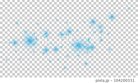 Blue glitter wave abstract illustration. Blue stars dust trail sparkling particles isolated on transparent background. Magic concept. PNG. Blue glitter wave abstract illustration. Blue stars dust trail sparkling particles isolated on transparent background. Magic concept. PNG. 104200331