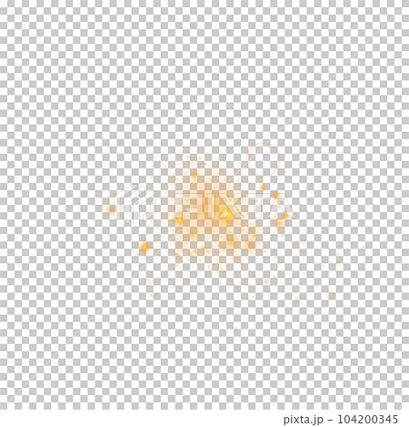 Golden glitter wave abstract illustration. Gold stars dust trail sparkling particles isolated on transparent background. Magic concept. PNG. Golden glitter wave abstract illustration. Gold stars dust trail sparkling particles isolated on transparent background. Magic concept. PNG. 104200345