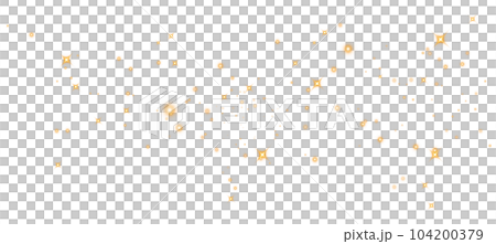 Golden glitter wave abstract illustration. Gold stars dust trail sparkling particles isolated on transparent background. Magic concept. PNG. Golden glitter wave abstract illustration. Gold stars dust trail sparkling particles isolated on transparent background. Magic concept. PNG. 104200379