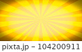 黄色とオレンジ色の光線の背景 104200911