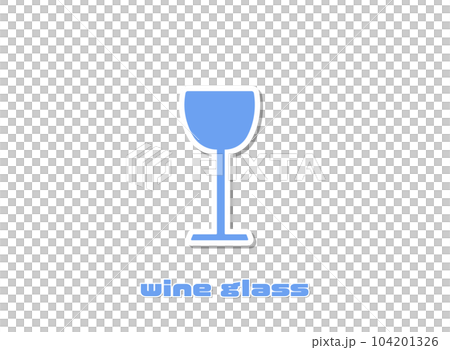 ワイングラス　青 104201326