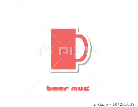 ビールグラス　赤 104201635