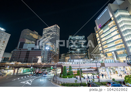 【梅田】大阪の夜景【都市風景】 104202002