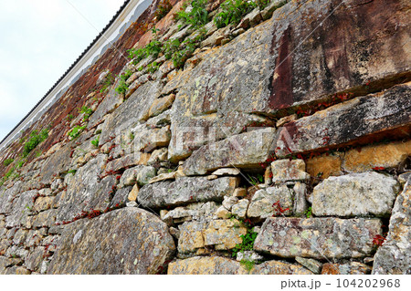 石囲いの塀　対馬市内 104202968