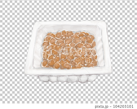 納豆包裝逼真插圖 104203101