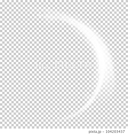 White Round shiny frame with lights and glow light sparkle. Abstract luxury light ring. Dust. Swirl effect. PNG 104203437