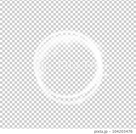 White Round shiny frame with lights and glow light sparkle. Abstract luxury light ring. Dust. Swirl effect. PNG 104203476