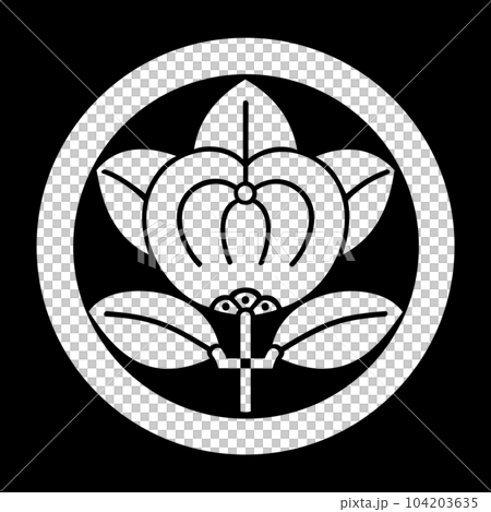 戦国武将　家紋　額縁　丸に橘　井伊橘　天明鋳物 download.php?file=