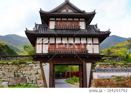 石積みの塀　金石城 104203702