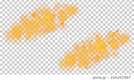 Golden shining bokeh lights with glowing particles on transparent background. PNG. Golden shining bokeh lights with glowing particles on transparent background. PNG. 104203997