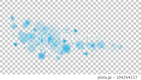 Blue shining bokeh lights with glowing particles on transparent background. PNG. Blue shining bokeh lights with glowing particles on transparent background. PNG. 104204217