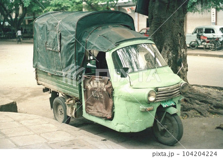 中国　三輪トラック　1989年の風景　フィルムスキャン 104204224